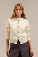 Cardigan boutonné col rond 1