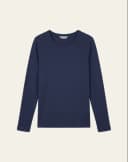 Tee-shirt col rond manches longues en coton modal NINA 2