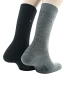 Lot de 2 paires mi chaussettes en laine 2