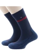 Lot de 2 mi chaussettes jacquard semelle bouclette 2
