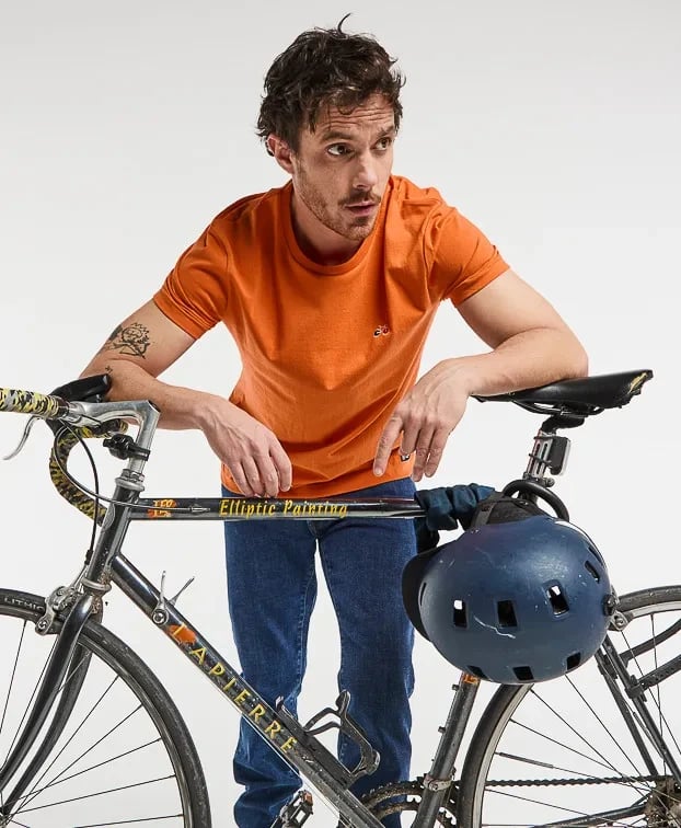 Tee-shirt BARTHELEMIEN Vélo, Orange