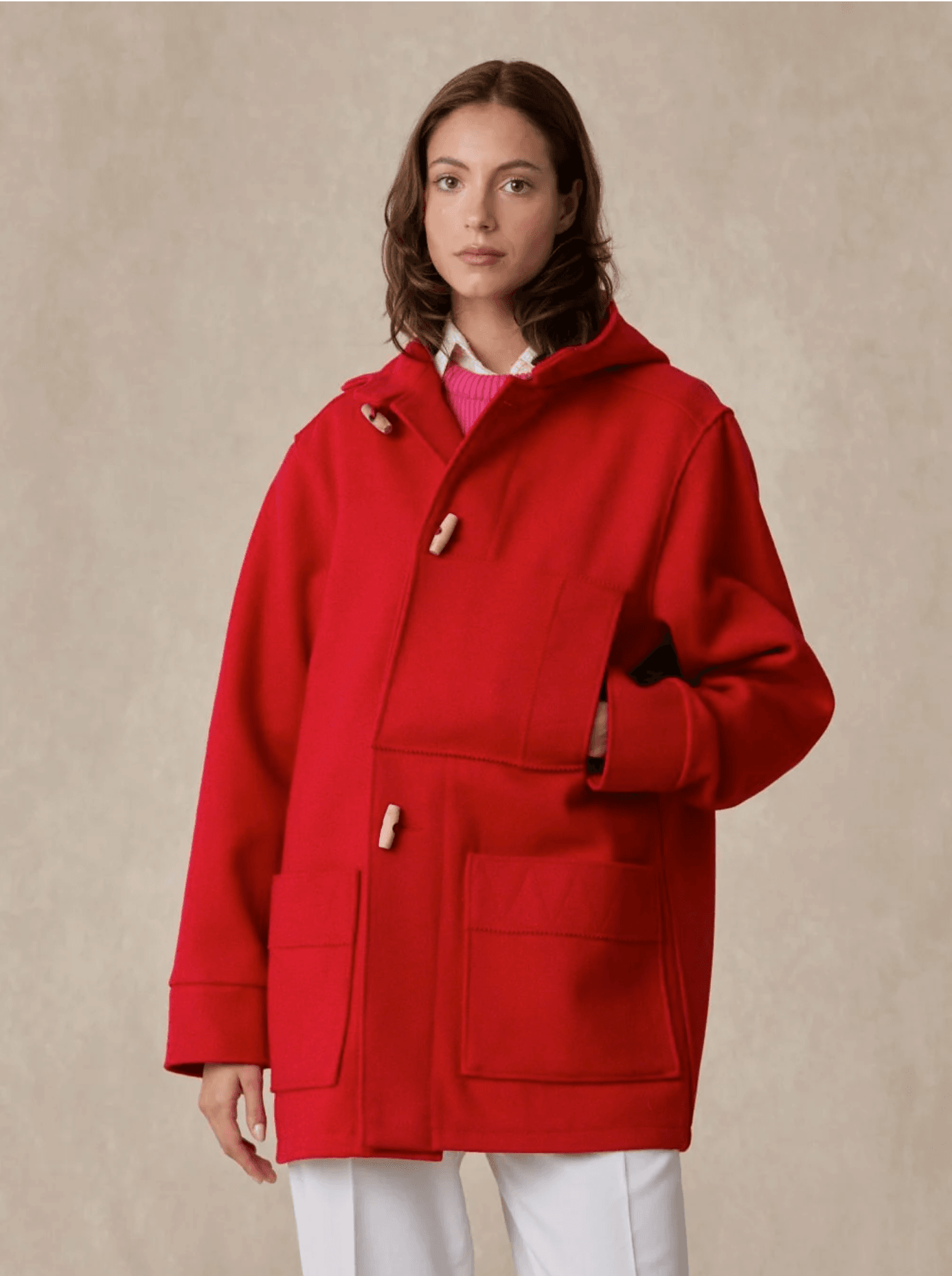Kabig pur laine, Rouge