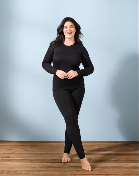 Legging mérinos ELLEN, Noir