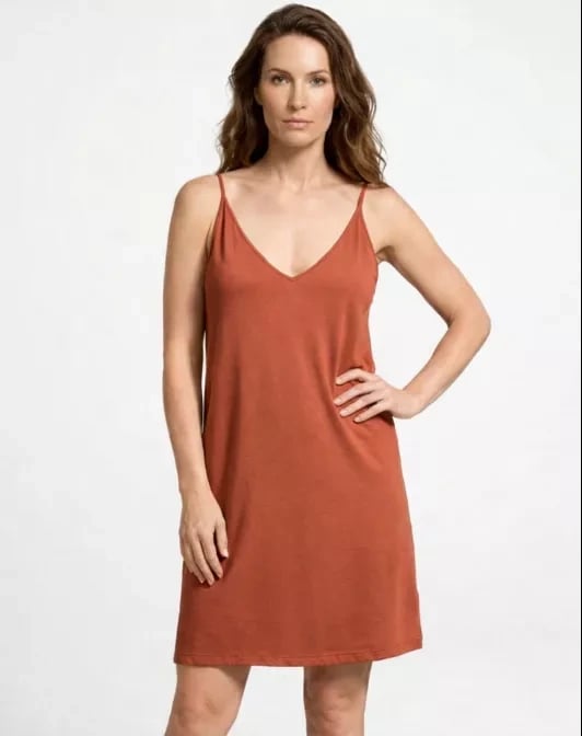 Nuisette fine bretelle NINA, Terracota