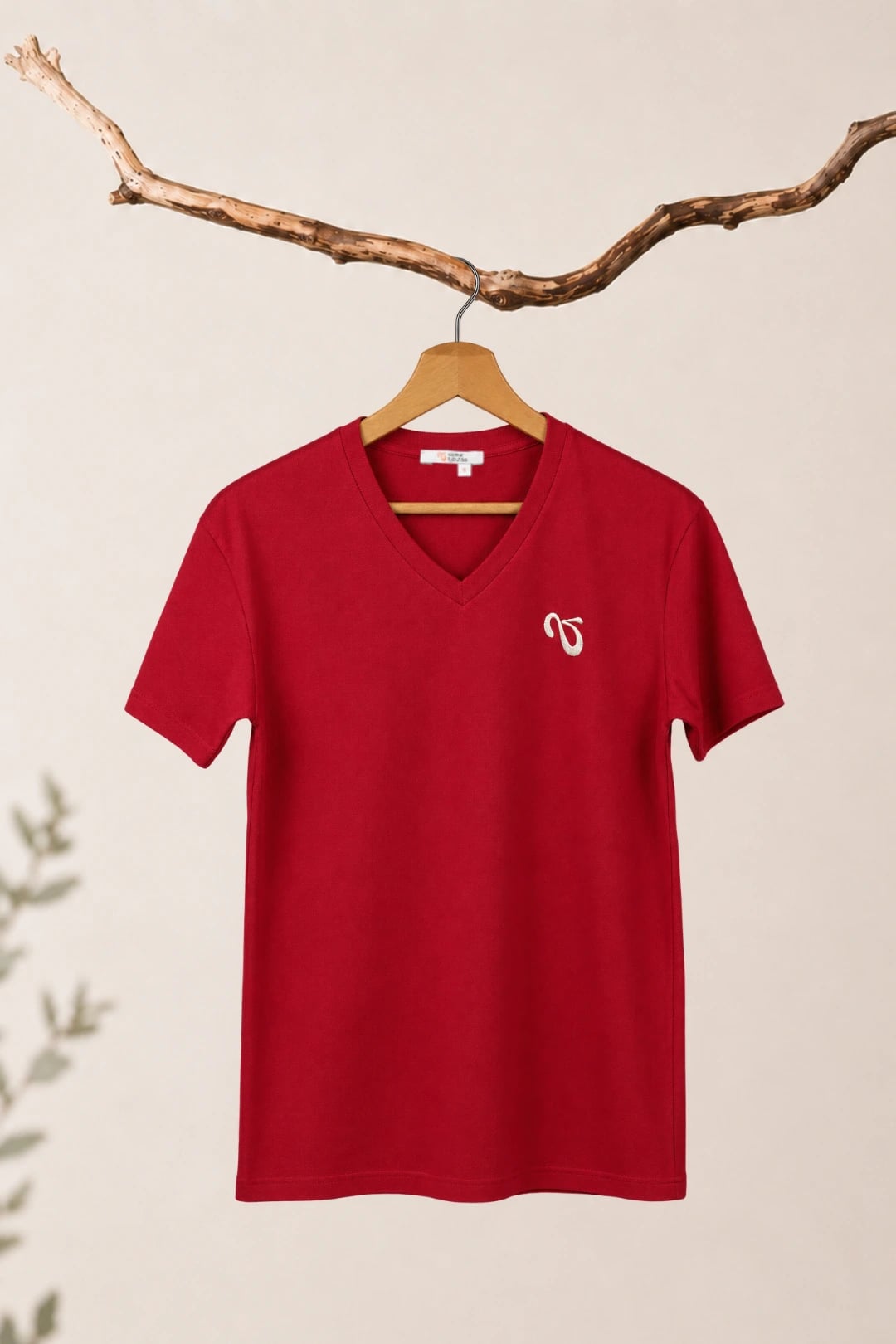 Valeur Ajoutée Tee-shirt jersey col rond manches courtes Marty, Rouge