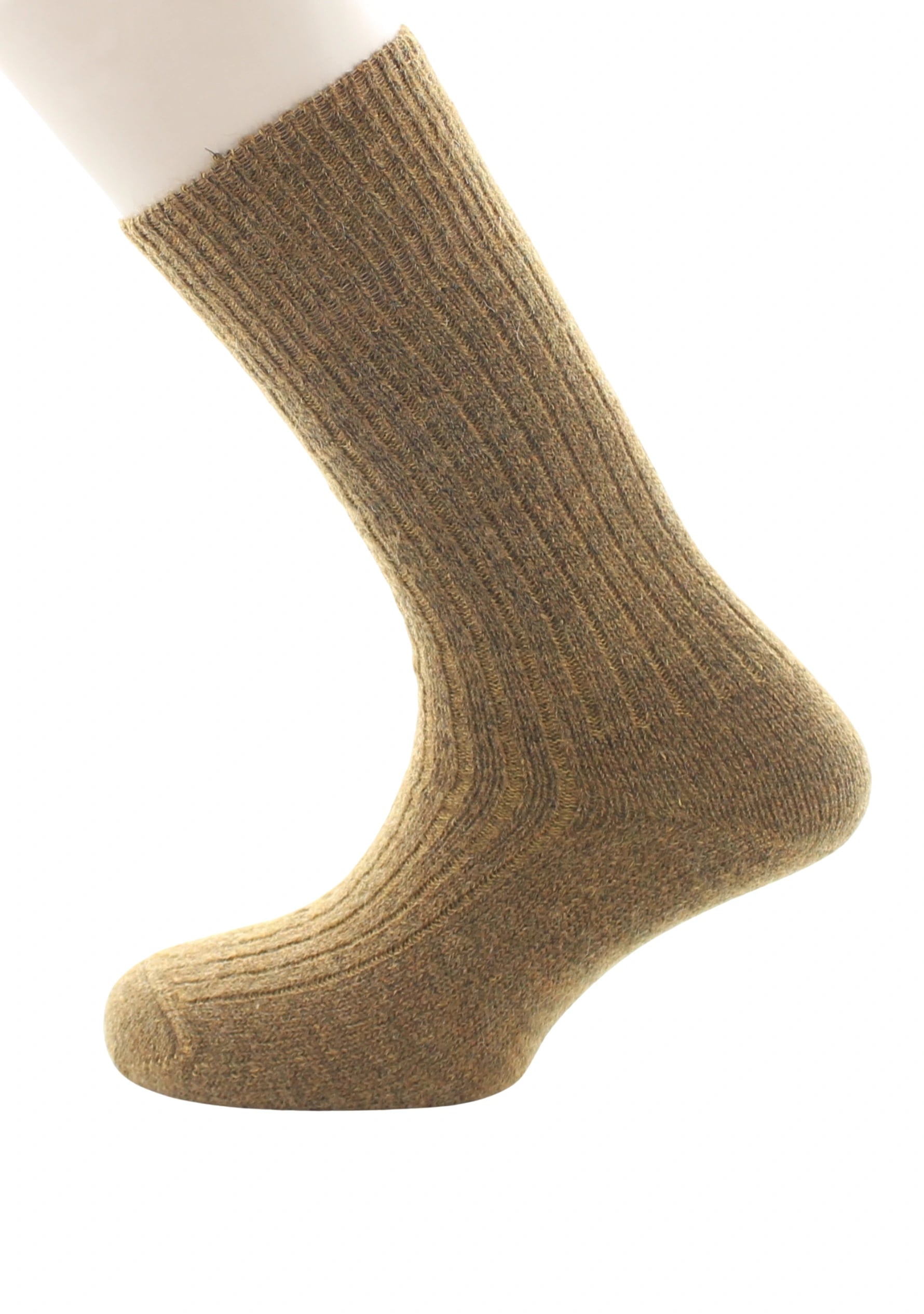 Chaussettes femme Baby Alpaga Berthe, Marron