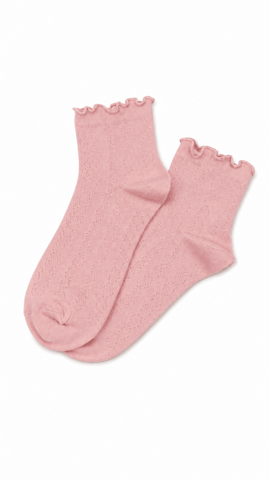 Chaussette pointelle Valeur Ajoutée, Rose