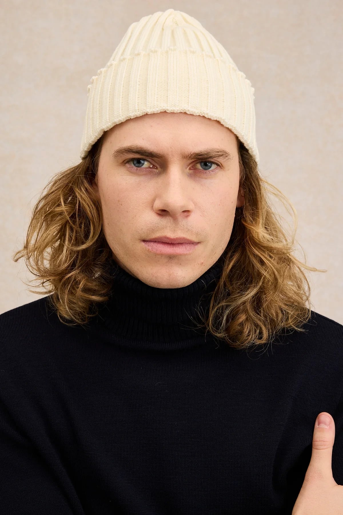 LE MINOR Pull col roulé, Marine