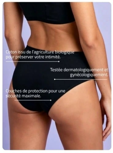 MAISON LEMAHIEU Culotte menstruelle, Bleu nuit