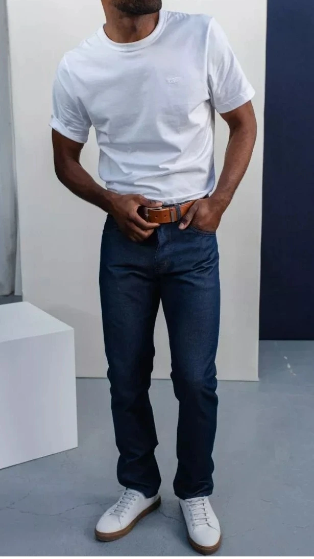 Jeans 5 poches 115 N large coton bio