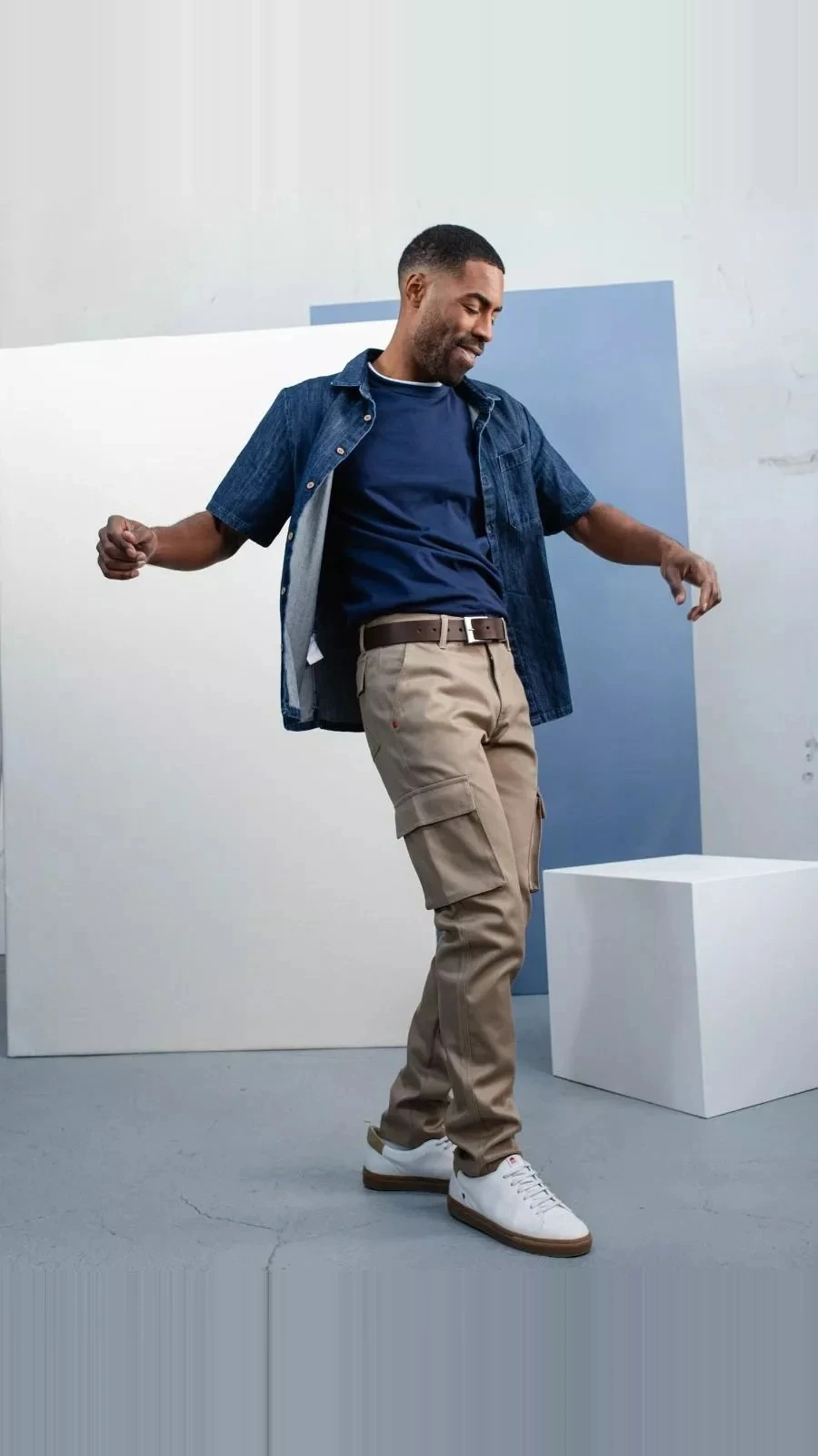 Pantalon cargo 111 beige