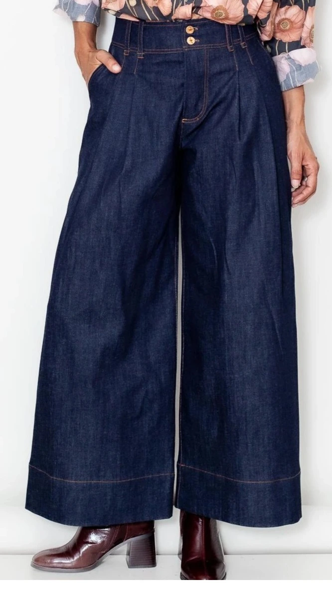 Pantalon LOU large denim