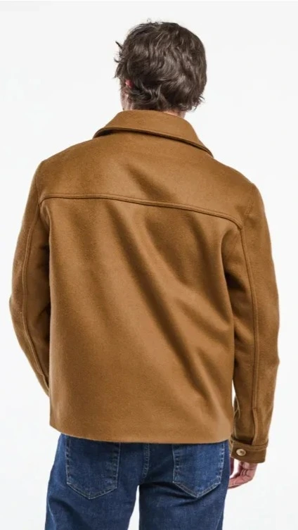 Veste en drap de laine zippée BEN