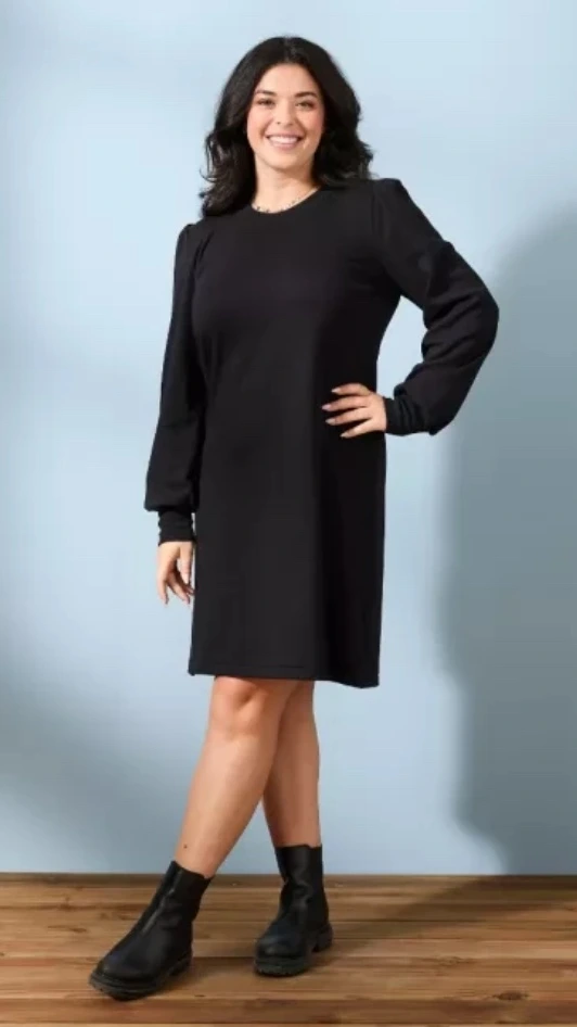 Robe interlock manches longues