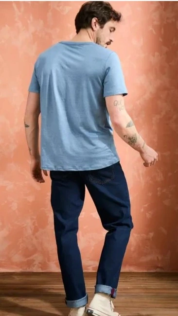 Tee-shirt ALIN en lin, col rond