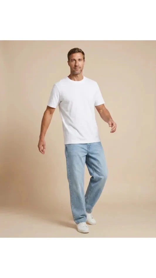 Tee-shirt uni manches courtes GABRIEL