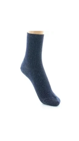 Chaussettes courtes à cotes lurex
