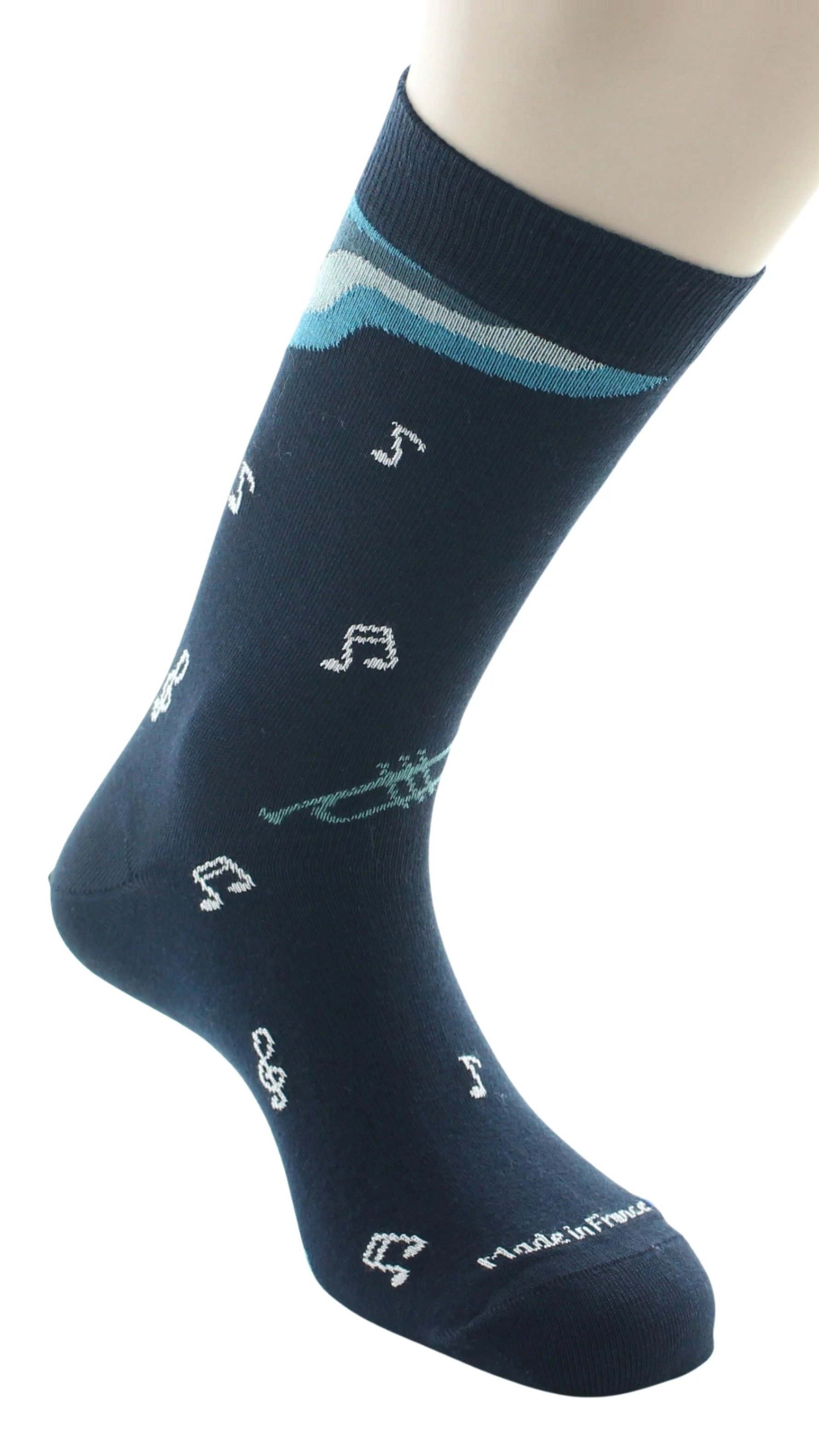 Chaussettes hautes  musique