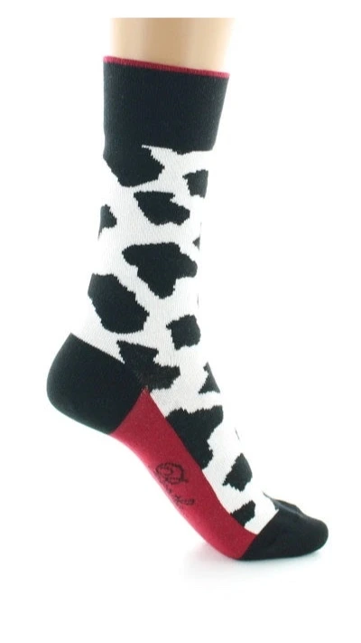 Chaussettes hautes  coloris vache