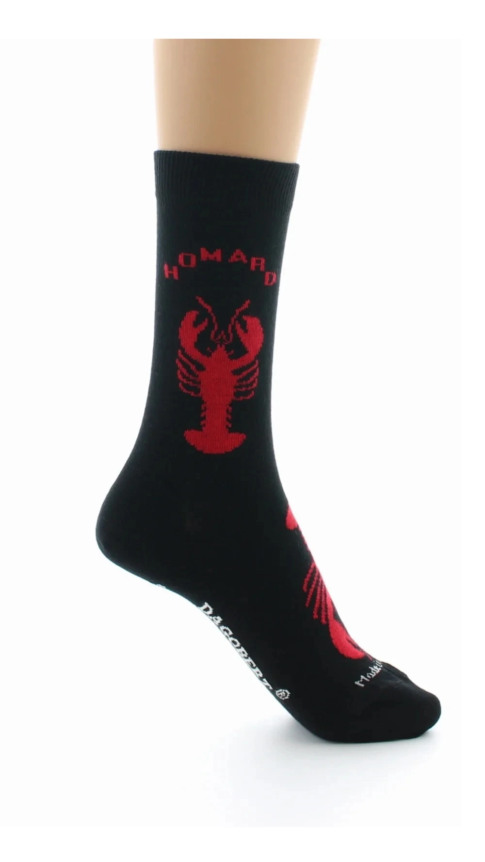 Chaussettes motif homard