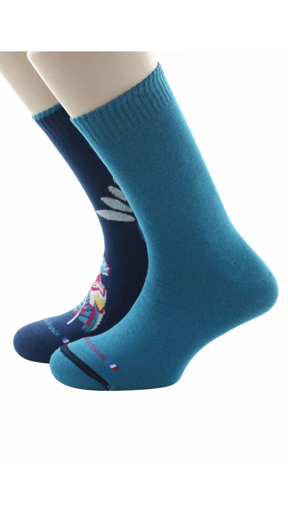 Chaussettes  réversibles colibri